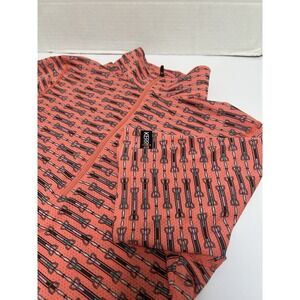 Kerrits Horsebit Short Sleeved Riding Shirt Polyester Stretch Size Small 1/2 Zip